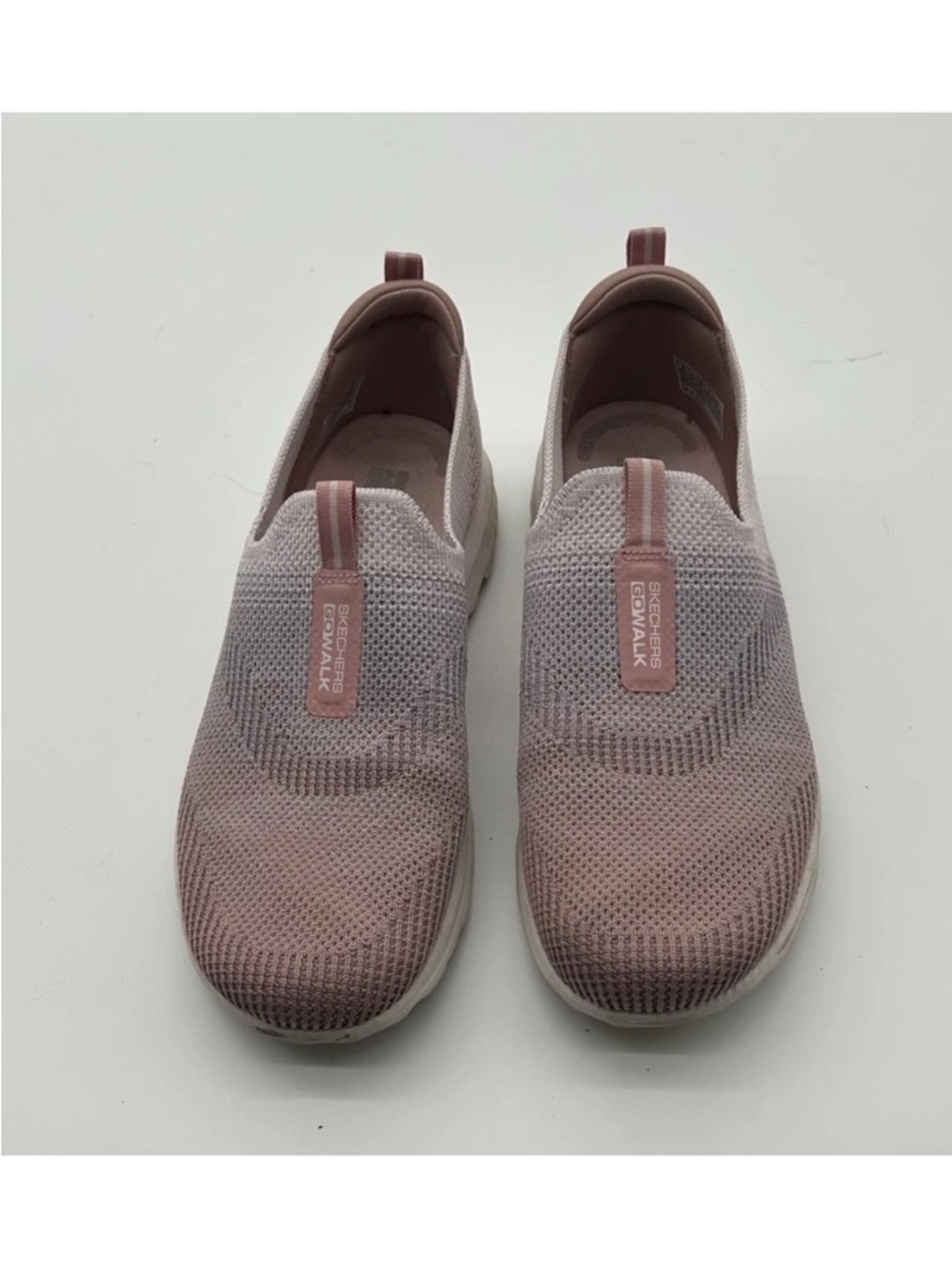 Skechers GOwalk Slip-On Knit Sneakers - Dusty Rose